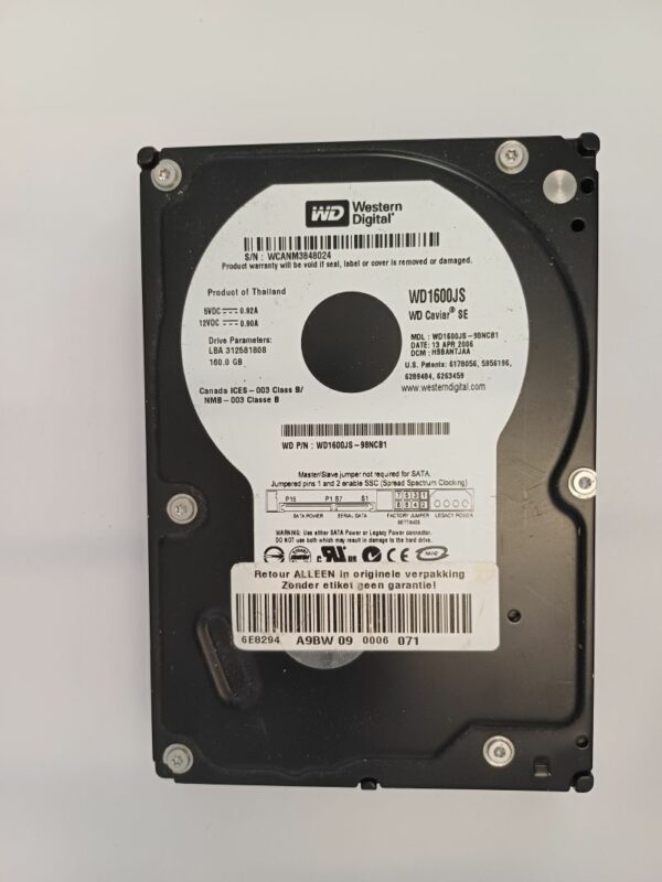 WESTERN DIGITAL WD1600JS-98NCB1