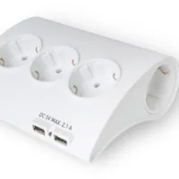 EWENT DESKTOP MULITI POWER SOCKET WITH 2 USB PORTS