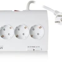 EWENT DESKTOP MULITI POWER SOCKET WITH 2 USB PORTS - Image 4